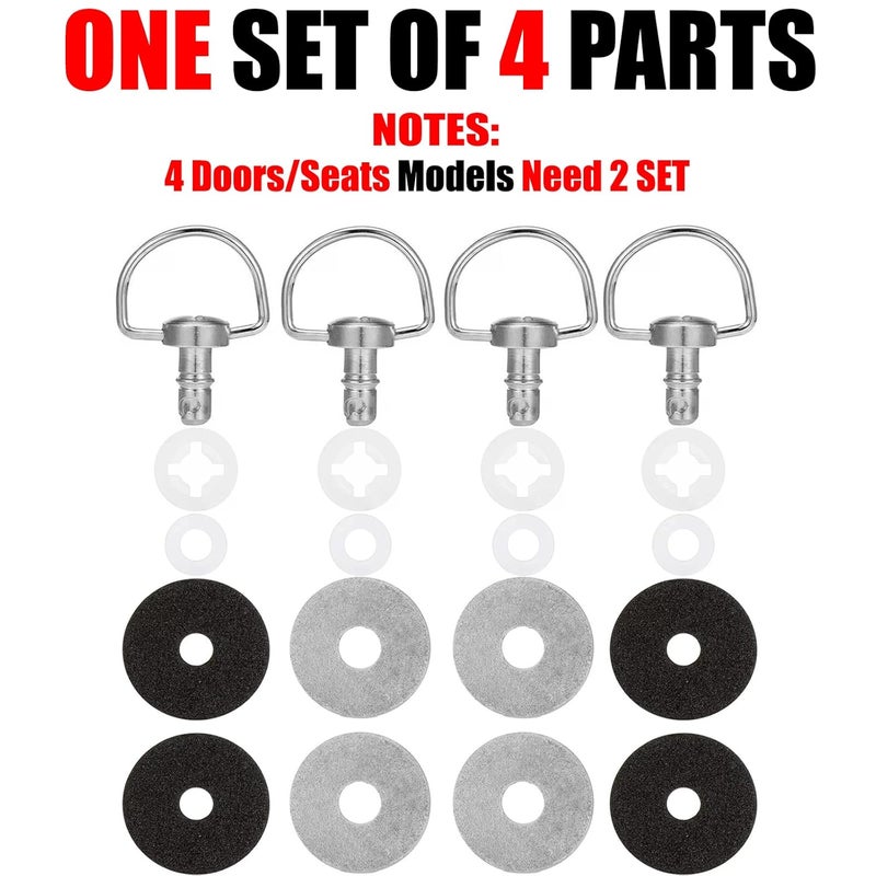 KZMPMT X3 Roof Pins Quick Release Bolts Compatible with 2017 2018 2019 2020 2021 2022 2023 2024 Can Am X3/ X3 Max- Set Replace OEM 715003815 - Image 2